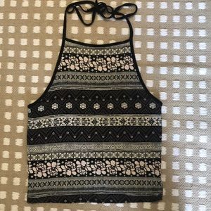 American Eagle Tie Halter Top